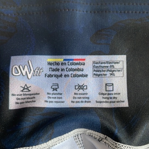 Owfit Floral Print Leggings Size Medium - Picture 5 of 8